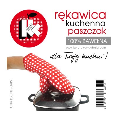 rękawica paszczak - groszki...